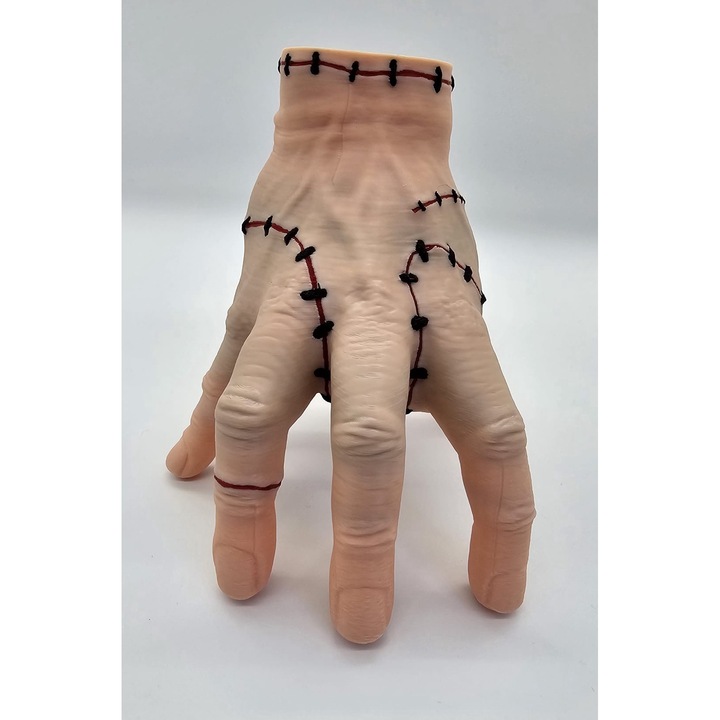 Figurina Manuta Thing din Wednesday Printata 3D, Colorata si Detaliata 17 cm