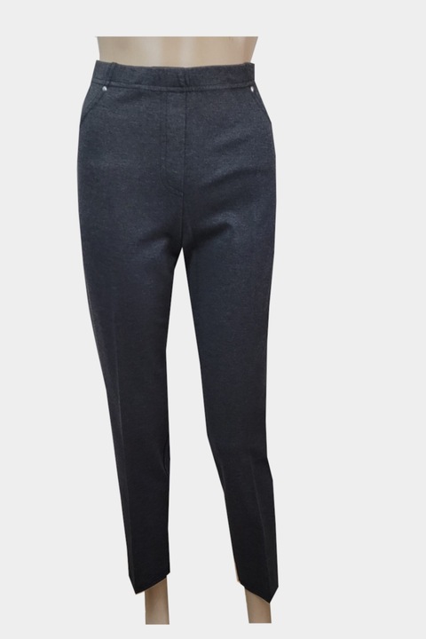 Pantaloni Dama, Simona, Slim Fit, Gri