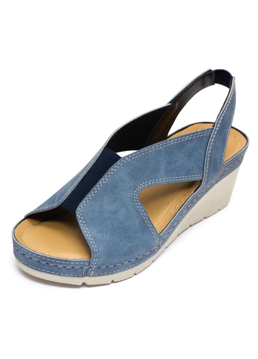Sandale dama Tellus 27-14, Albastru denim