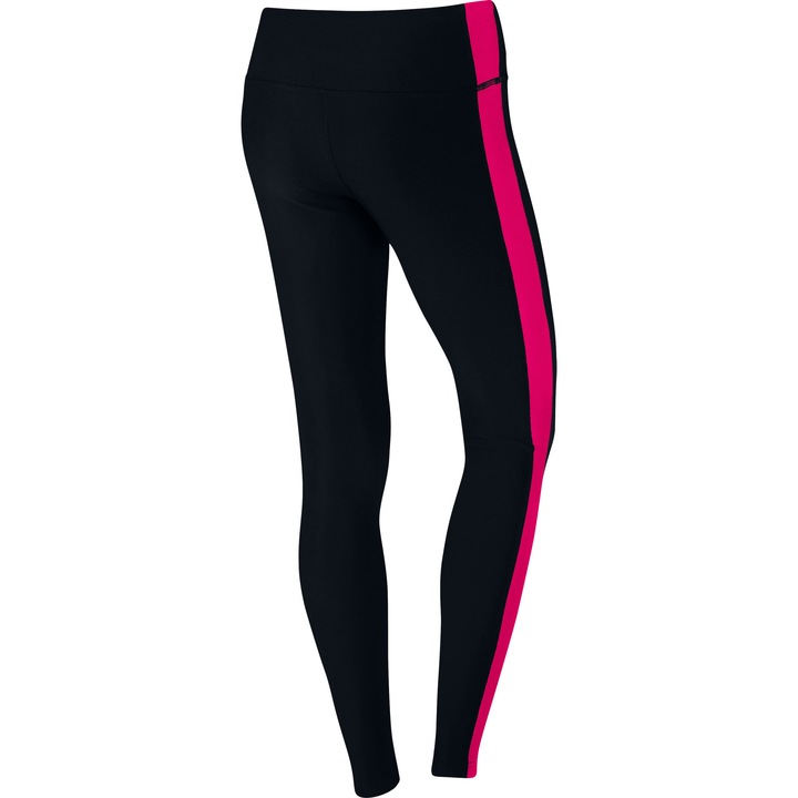 Colanti Nike Advantage Tight Poly Pant pentru femei, Black/Fuchsia Force, L