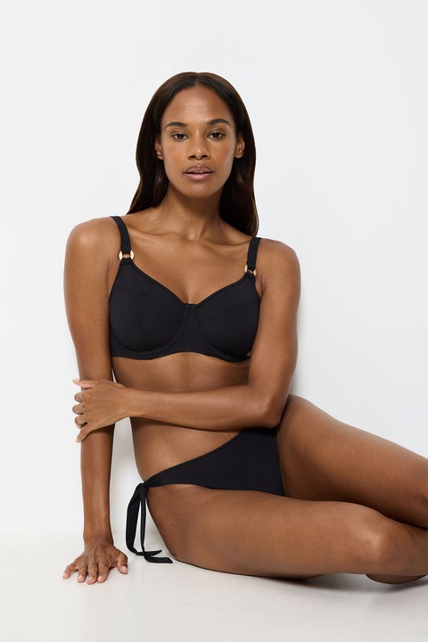 Triumph, Горен бански Summer Twist, Черен, 42C