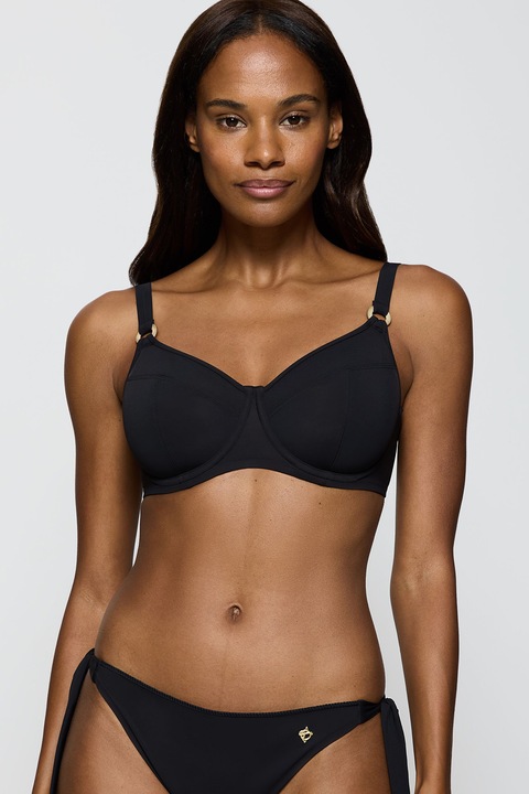 Triumph, Горен бански Summer Twist, Черен, 42C