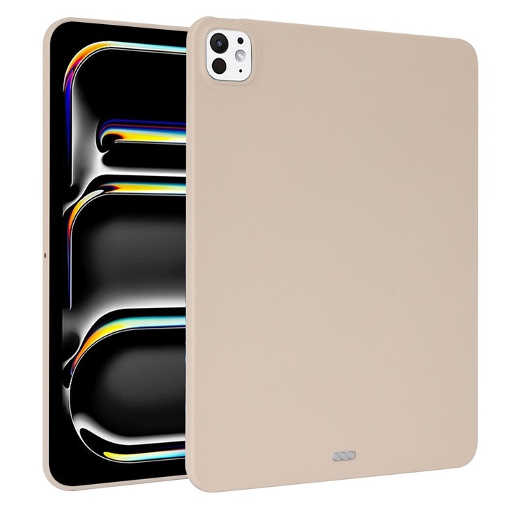 Husa tableta compatibila cu iPad Pro 13, Skin-friendly TPU, Alb
