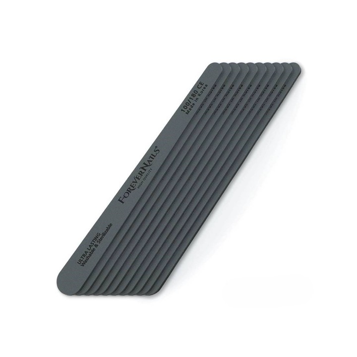 Kit pile lavabile ForeverNails Ultra Lasting Teardrop 100/180 (10 buc)