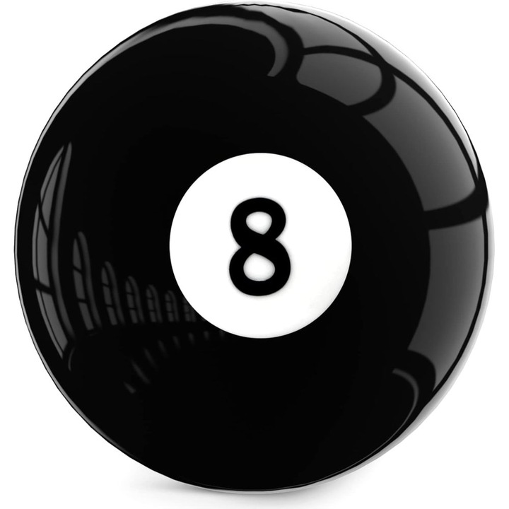 Minge biliard Crazy 8-Ball, Enforose, dimensiune standard 57mm, rezistent la impact, rezistent la zgarieturi
