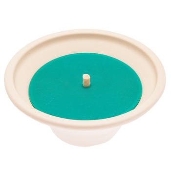 Lumanare cu suport ceramic Vollmar, Verde Lumanare cu suport ceramic Vollmar, Verde