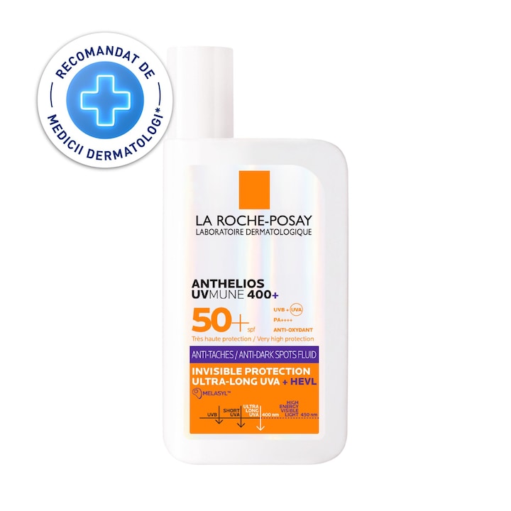 La Roche-Posay Anthelios UVMUNE 400 Anti-pigmentációs Fluid SPF 50+ UV-sugárzás és pigmentfoltok ellen, 50ml