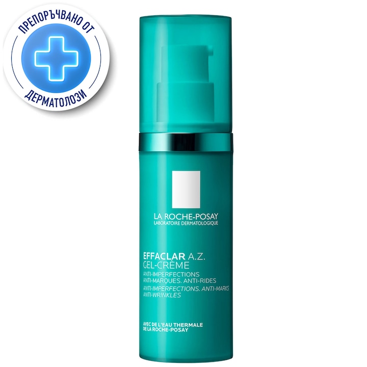 Гел - крем La Roche-Posay Effaclar AZ при несъвършенства и признаци на стареене, 40 мл