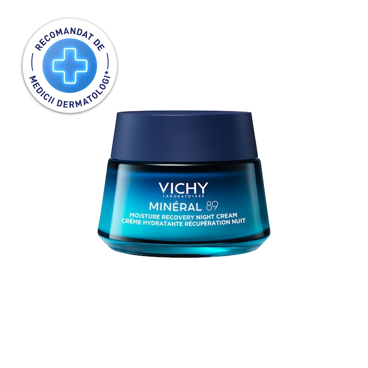 Crema pentru refacerea si hidratarea pielii pe timp de noapte cu melatonina Vichy Mineral 89, 50 ml