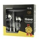 Set tacamuri din inox, 72 piese, pentru 12 persoane, Karl Hausmann, Argintiu