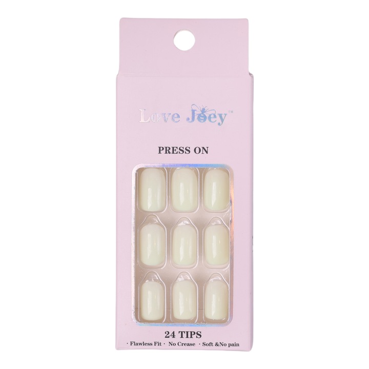 Unghii false LOVE JOEY, Manichiura French, Set unghii false press on presson, Verde ocru