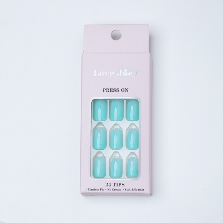 LOVE JOEY műköröm, szögletes, menta, szett