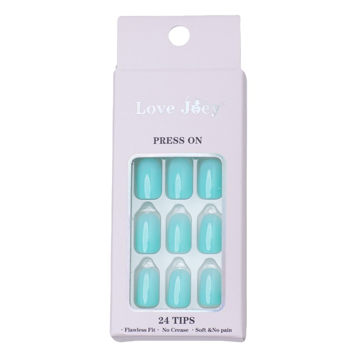 Unghii false LOVE JOEY, form patrata, mint