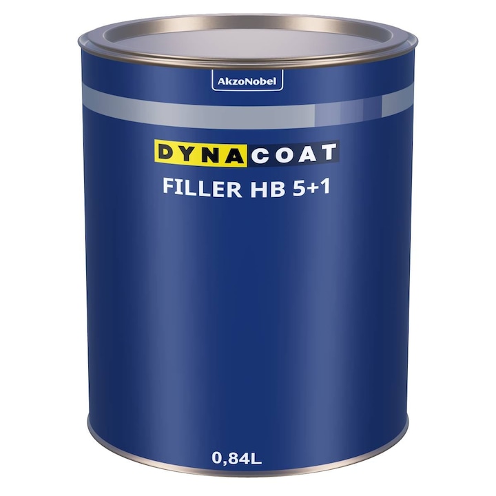 Grund Dynacoat Filler HB 5+1, set 0.84+0.16 litri, alb, pentru metal, caroserie