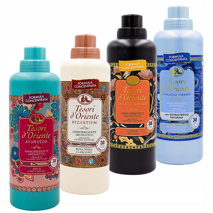 4 db Tesori d'Oriente öblítő szett 760 ml, Ayurveda, Japanese, Byzantium, Thalasso Therapy