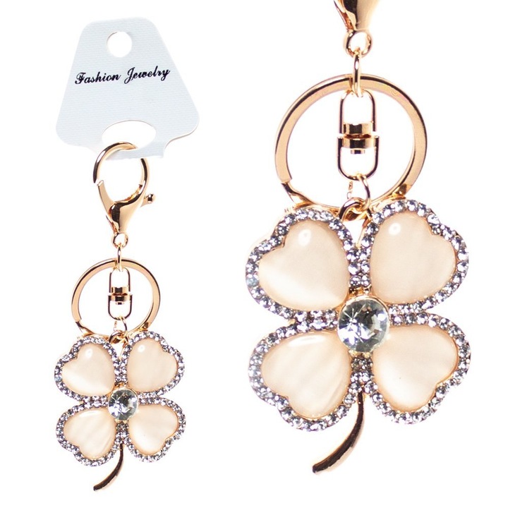 Breloc DIL, model KONICZYNA CYRKONIE, culoare multicolor