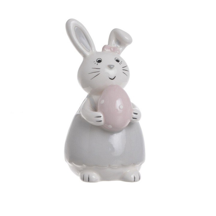 Iepuras de Paste 10cm, Canea, set accesorii decorative