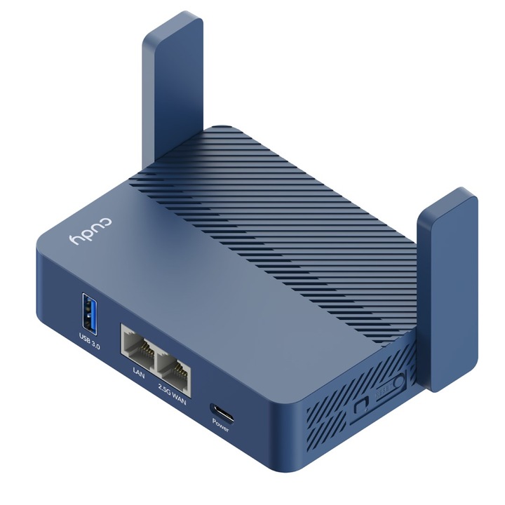 Преносим рутер Cudy TR3000, Wi-Fi 6, 1 Ethernet порт, син