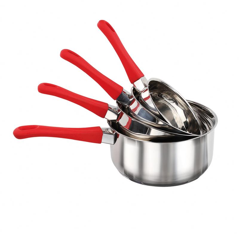 Set 4 cratite Kitchen Artist, otel, argintiu