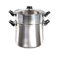 Oala pentru cuscus Kitchen Artist, 12 L, argintiu