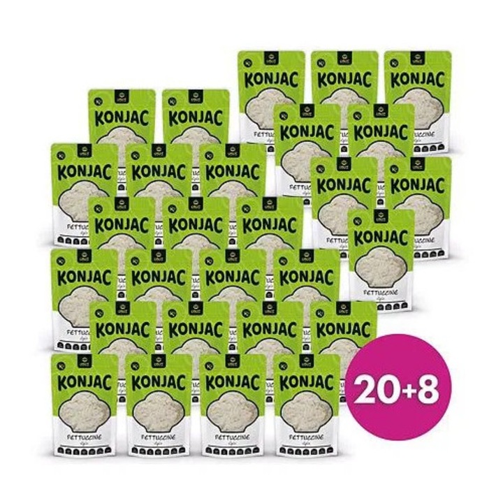 Fettuccine Konjac USUI, 20+8 gratuit, 5 kcal/100g, fara grasimi, fara sare