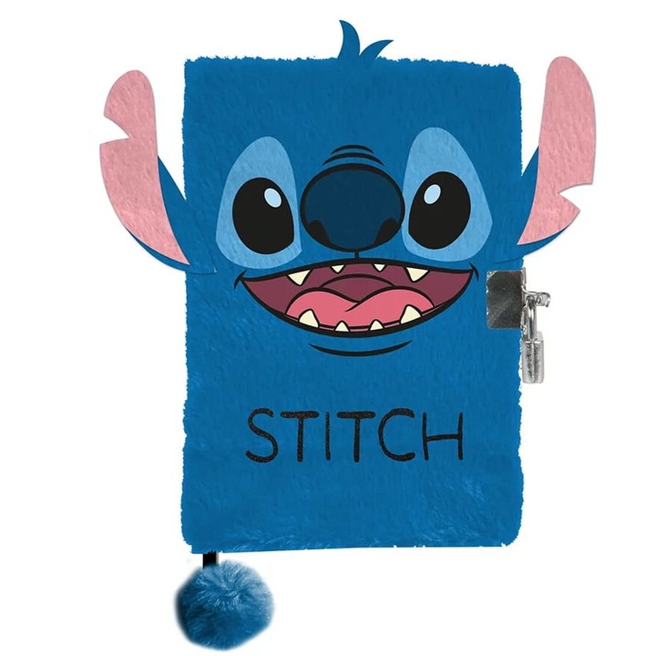 Плюшен дневник PASO, мек с брава и ключ Steach