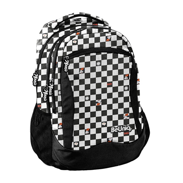 Ученически несесер PASO, три отделения, водоустойчив, 41х30х18см, светлоотразителни елементи