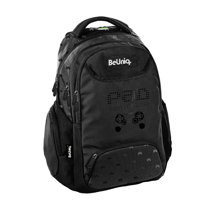 Ghiozdan scolar PASO, trei compartimente, impermeabil, 41x31x16cm, pentru clasele 4-8