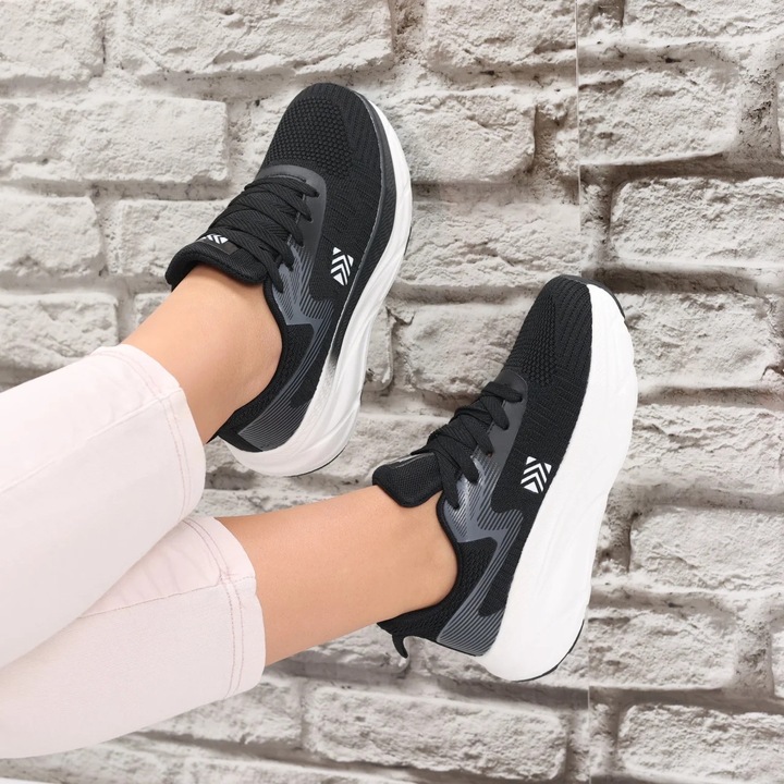 Pantofi sport dama Negrin din Textil Tarmol, Negru