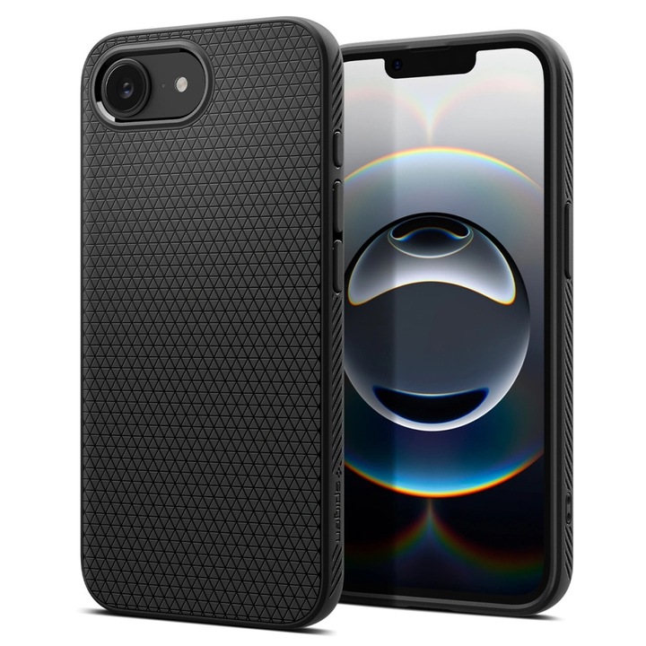 Husa premium pentru iPhone 17e / 16e Spigen - Liquid Air - Negru