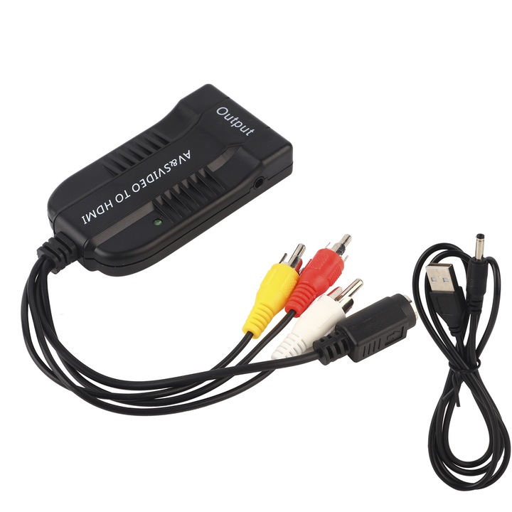 Z51B CVBS SVIDEO – HDMI átalakító támogatja a 720P 1080P nagy felbontású Plug and Play funkciót