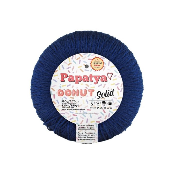 Tűzálló textil Himalaya Papatya Donut Solid 190g, 100% akril, 320m, 113-as szín