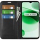 Калъф Litchi wallet за Realme C35/Narzo 50A Prime, черен, със стойка за гледане на видео, отделения за карти и пари