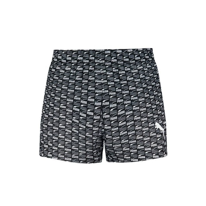 Puma férfi fürdőnadrág, swim men logo print sho, 938353-01, XS INTL, Fekete