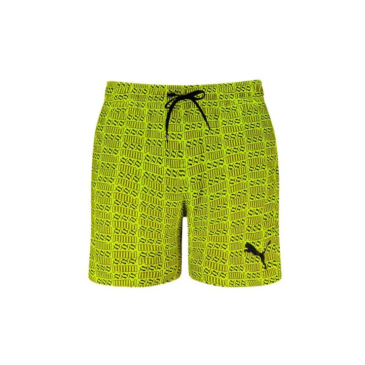 Puma Swim Férfi Logó Mintás Közepes Fürdőnadrág-938354-01