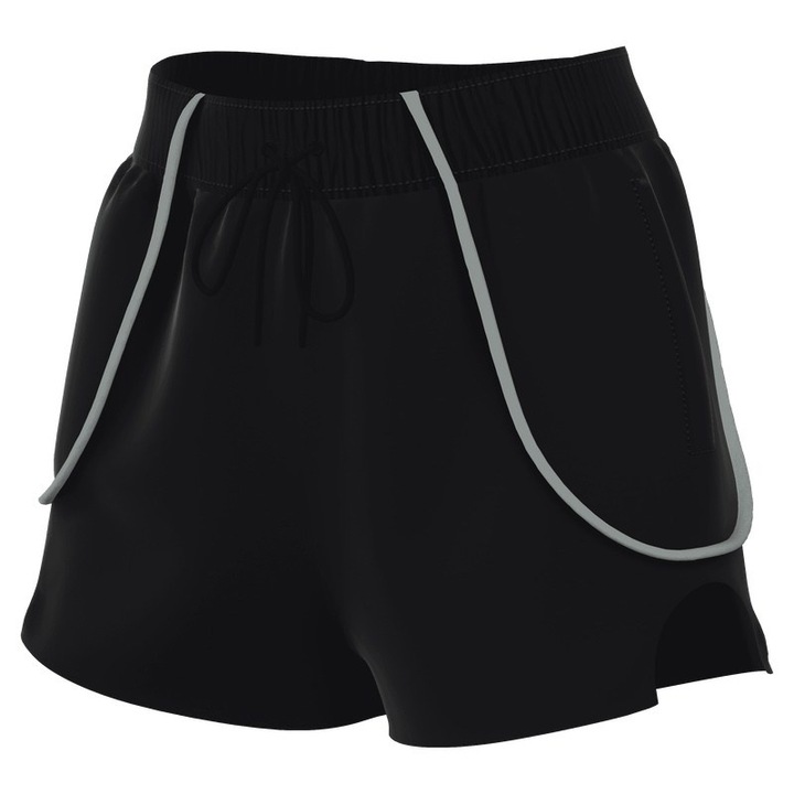 Pantaloni Nike pentru Femei, w nsw street hr 2" flc short, FN2297-010, Negru, Negru