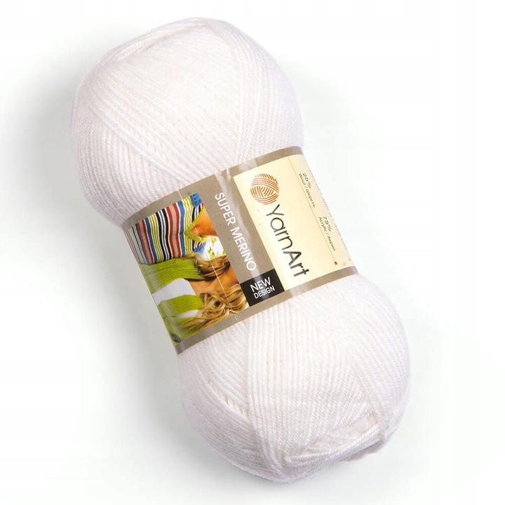 Wloczka YarnArt Super Merino 100g/280m, 75% acril, 25% lana, culoare 208