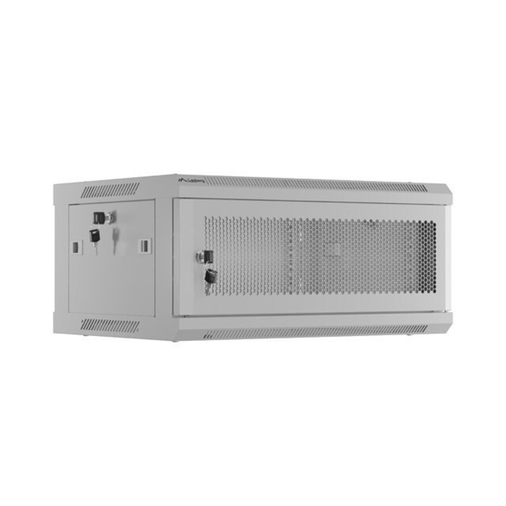 Rack beépítési tanácsok 19" 4U 600x450 szürke, perforált ajtók, garnitúra