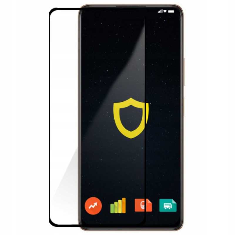 Folie protectie Spacecase 5D pentru Poco F3, 9H, transparent, set complet