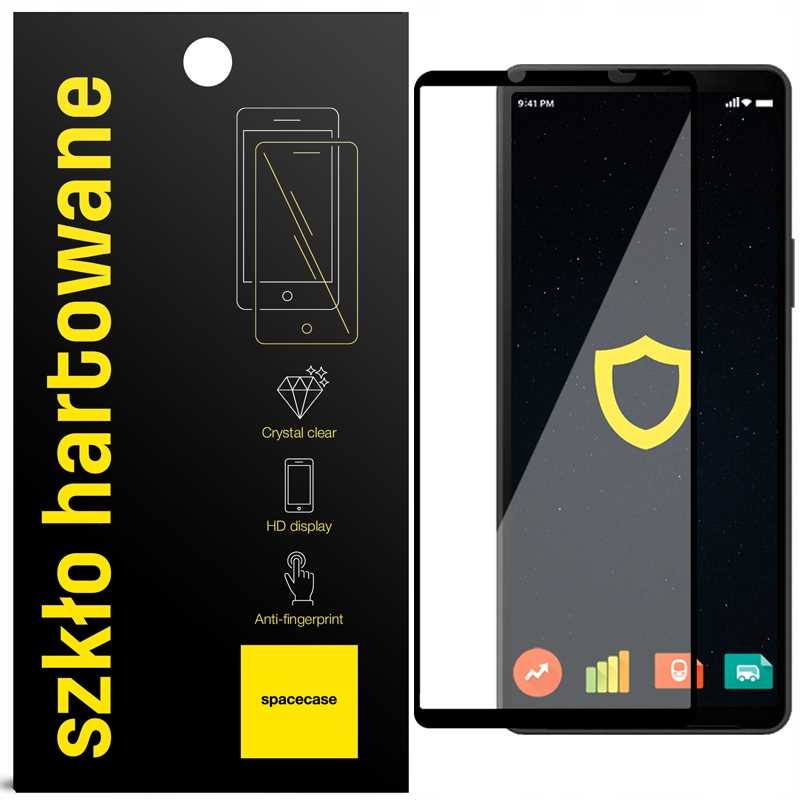 Folie protectie Spacecase 5D pentru Sony Xperia 1 V, 9H, transparent, set aplicare inclus