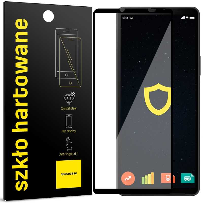 Folie protectie Spacecase 5D pentru Sony Xperia 1 V, 9H, transparent, set aplicare inclus