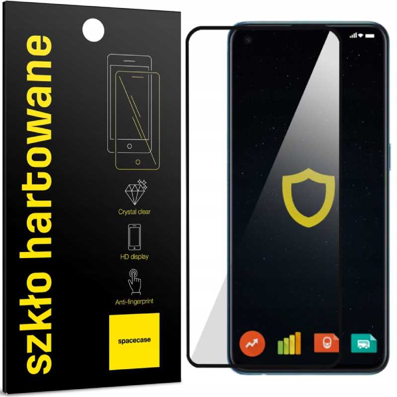 Folie protectie Spacecase 5D pentru Realme 10 4G, 9H, transparent, set complet