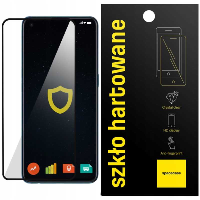 Folie protectie Spacecase 5D pentru Realme 10 4G, 9H, transparent, set complet