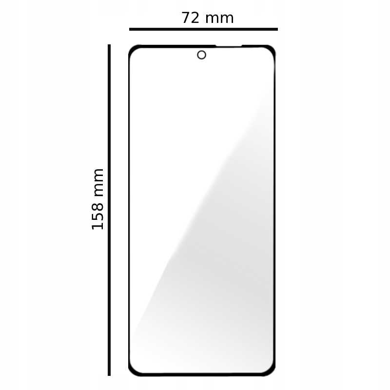 Folie protectie Spacecase 5D pentru Poco F3, 9H, transparent, set complet