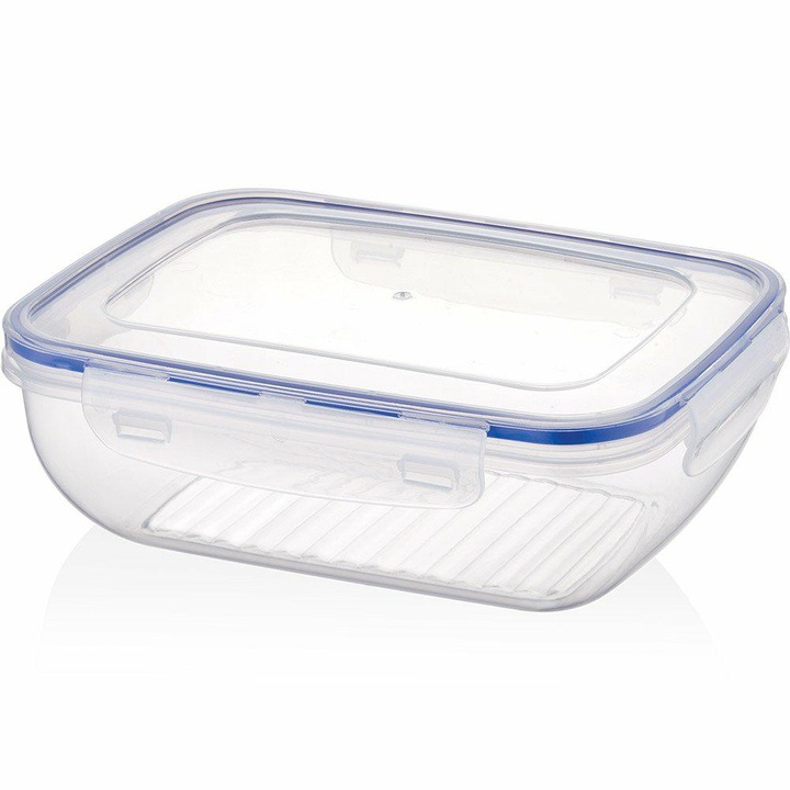 Cutie alimentara NET-POL, prostokata, 4l, transparent