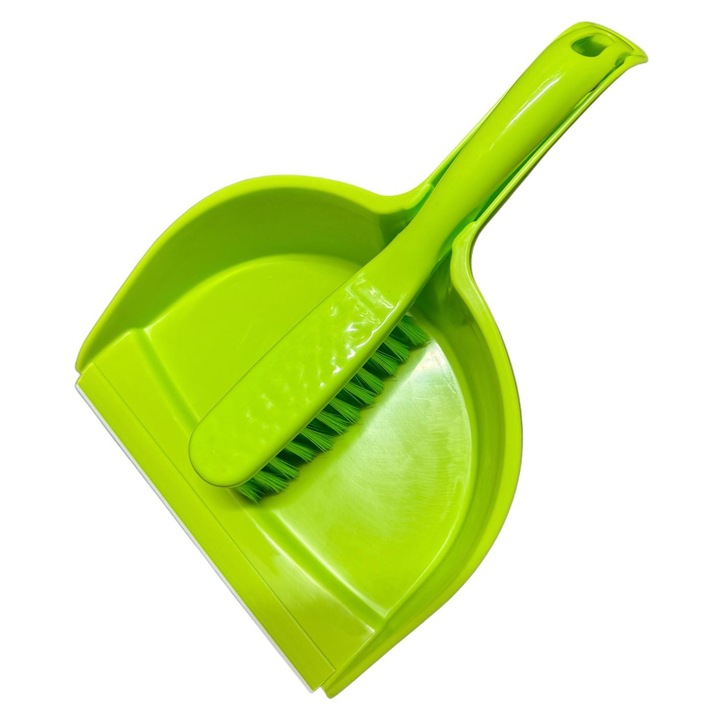 Set matura cu faras, plastic, perii de 4.5 cm, verde