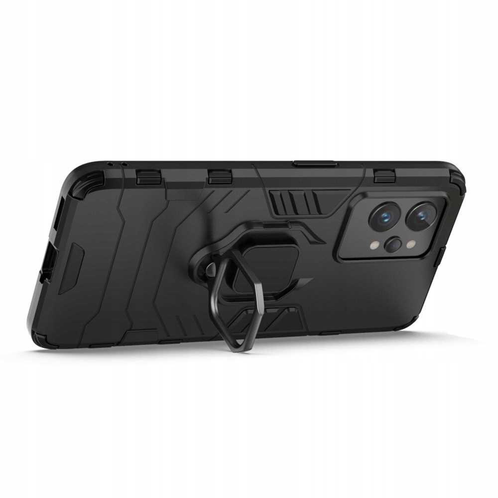 Etui Spacecase X-RING pentru Realme GT 2 Pro, protectie 360, montare pe suporturi magnetice, negru