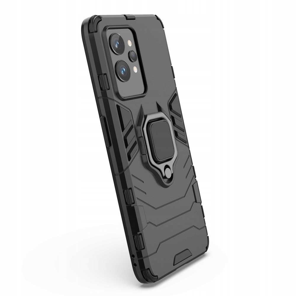 Etui Spacecase X-RING pentru Realme GT 2 Pro, protectie 360, montare pe suporturi magnetice, negru