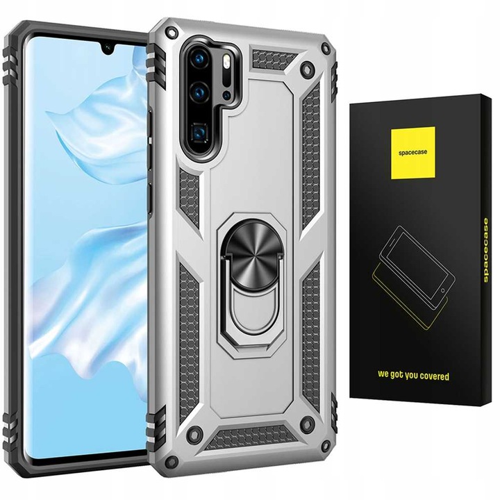 Калъф за телефон Spacecase Ring NX за Huawei P30 Pro, солидна защита, модерен дизайн, многоцветен, комплект 1 кейс + 1 производител опаковка