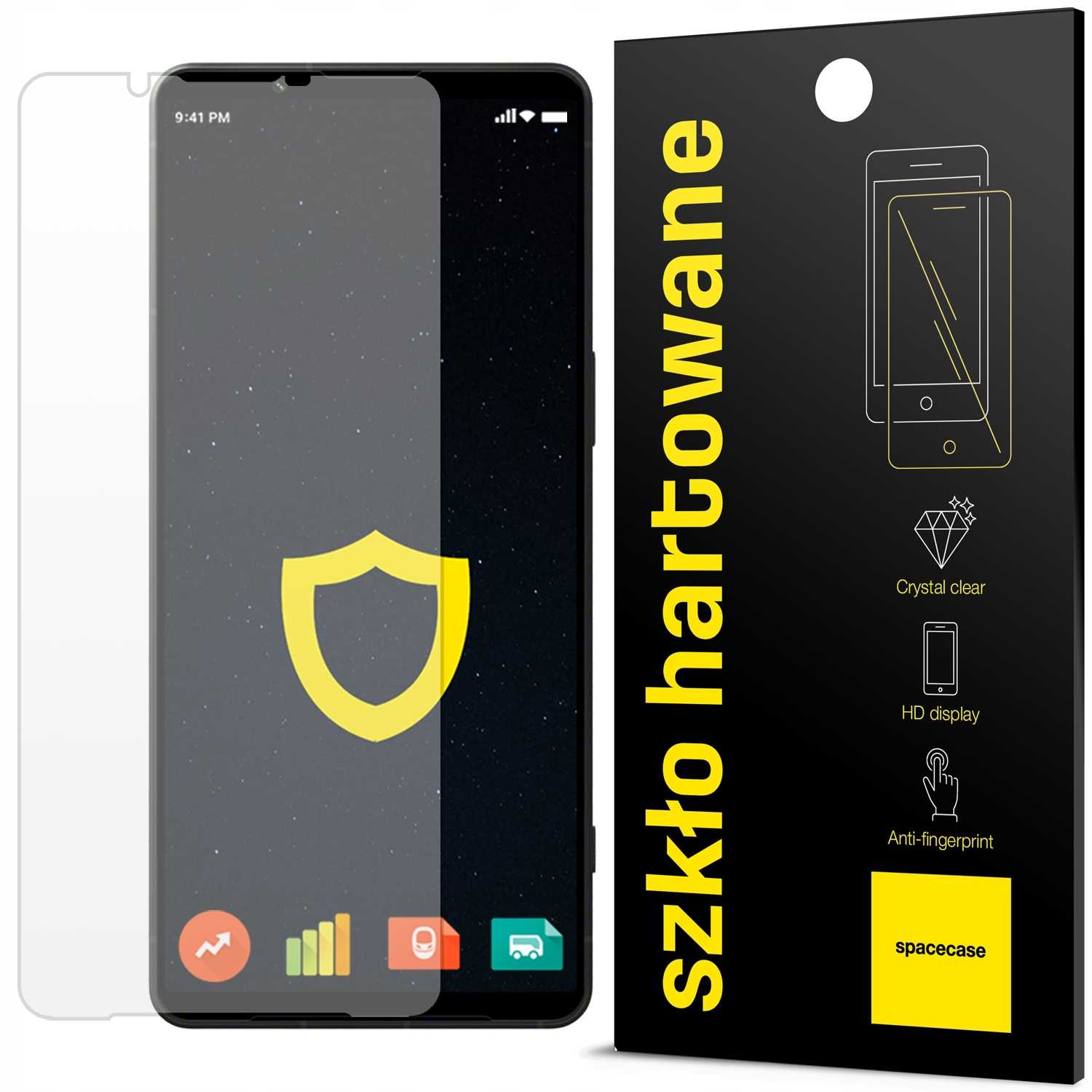 Folie protectie Spacecase pentru Sony Xperia 1 VI, sticla harta 2.5D, 9H, set aplicare